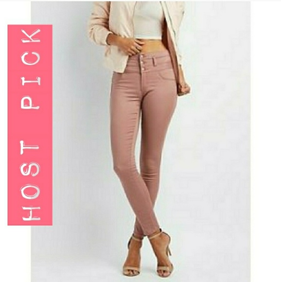 refuge Denim - 🎉H.P.   Mauve Pink Hi-Waist Skinny Jeans